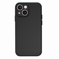 thumbnail image 1 of PANDACO Soft Shell Matte Black Case for iPhone 15 Plus, 1 of 3
