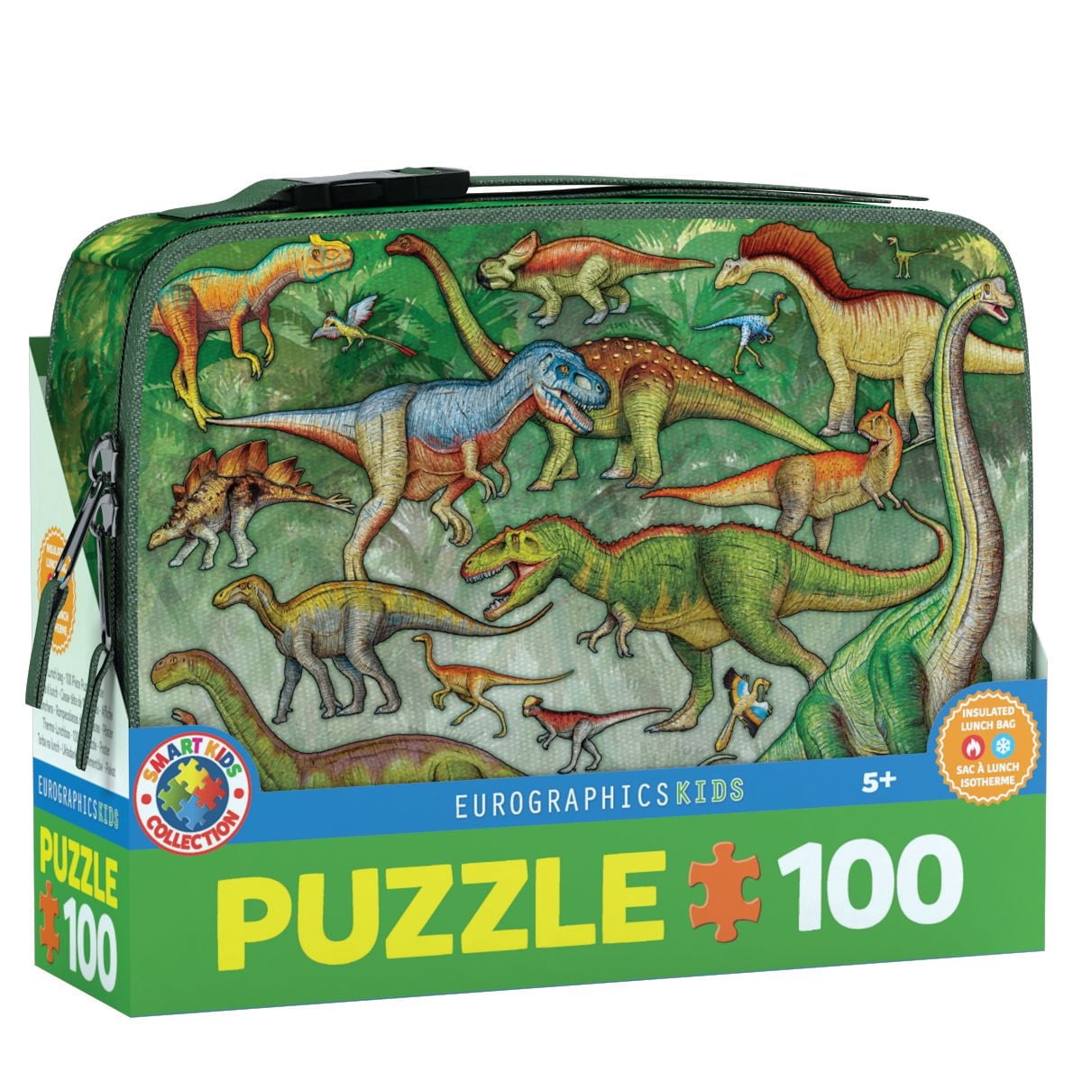 Dinosaures 100 pièces dans un sac à lunch