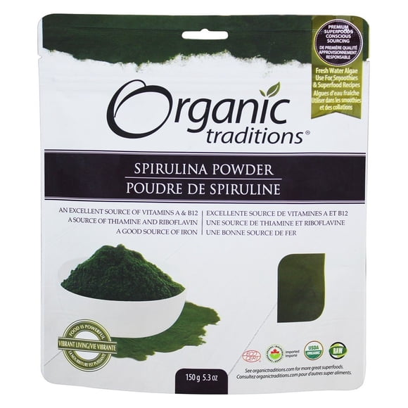 Organic Traditions - Spirulina Powder - 5.3 oz.