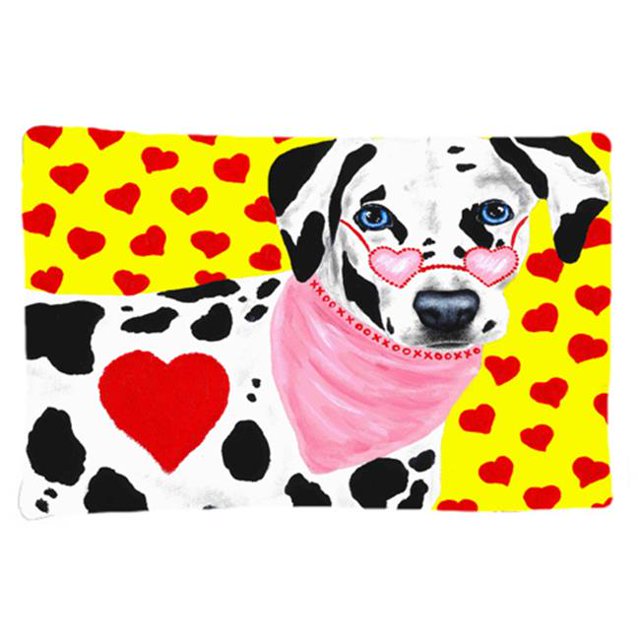 Carolines Treasures AMB1116PILLOWCASE Hearts & Dalmatian Fabric Standard Pillowcase