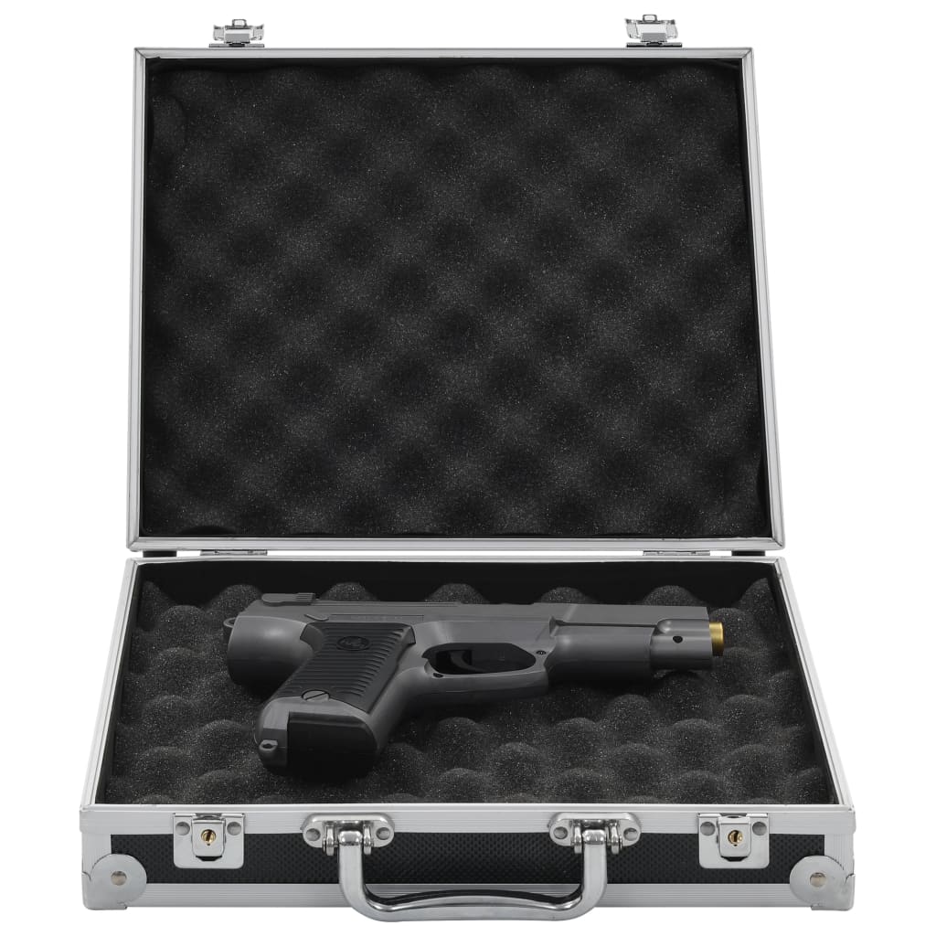 vidaXL Gun Case Aluminium ABS Black
