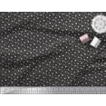 thumbnail image 3 of Soimoi Black polyester Crepe Fabric Line & Circle Geometric Printed Fabric 1 Yard 42 Inch Wide, 3 of 3