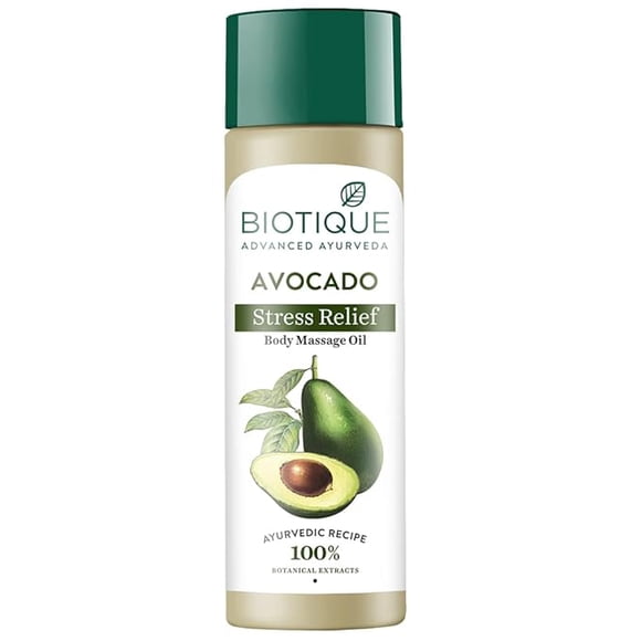 Biotique Cado Stress Relief Avocado Stress Relief Body Massage Oil 200ml