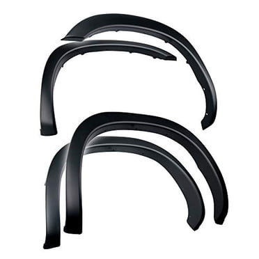 Tyger Auto TG-FF6D4208 For 2002-2008 Dodge Ram 1500; 2003-2009 Ram 2500 3500 (ONLY Fit 8' Truck Bed) | Paintable Fine-Textured Matte Black Factory Style Fender Flare Set, 4 Piece