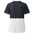 thumbnail image 5 of TopLLC Women's Short Sleeve Plus Size Tops Crewneck T Shirt Loose Fit Lace Stitching Shirts Solid Hollow Out Ruffle Tunic Tops, 5 of 5