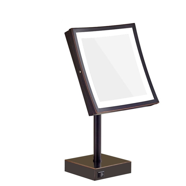 Personal Makeup Mirror Vanity Mirror With Lights Desktop Makeup Mirror LED With Light Metal Mirror 3X 5X Beauty Mirror Vanity Mirror ,Widely Use