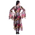 thumbnail image 4 of Moomaya Cardigan Long en Georgette de Viscose Imprimée à Manches Fendues pour Femmes, 4 of 5