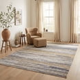 thumbnail image 3 of Rug Branch Emir Collection Tapis abstrait hydrofuge moderne, 3 of 7