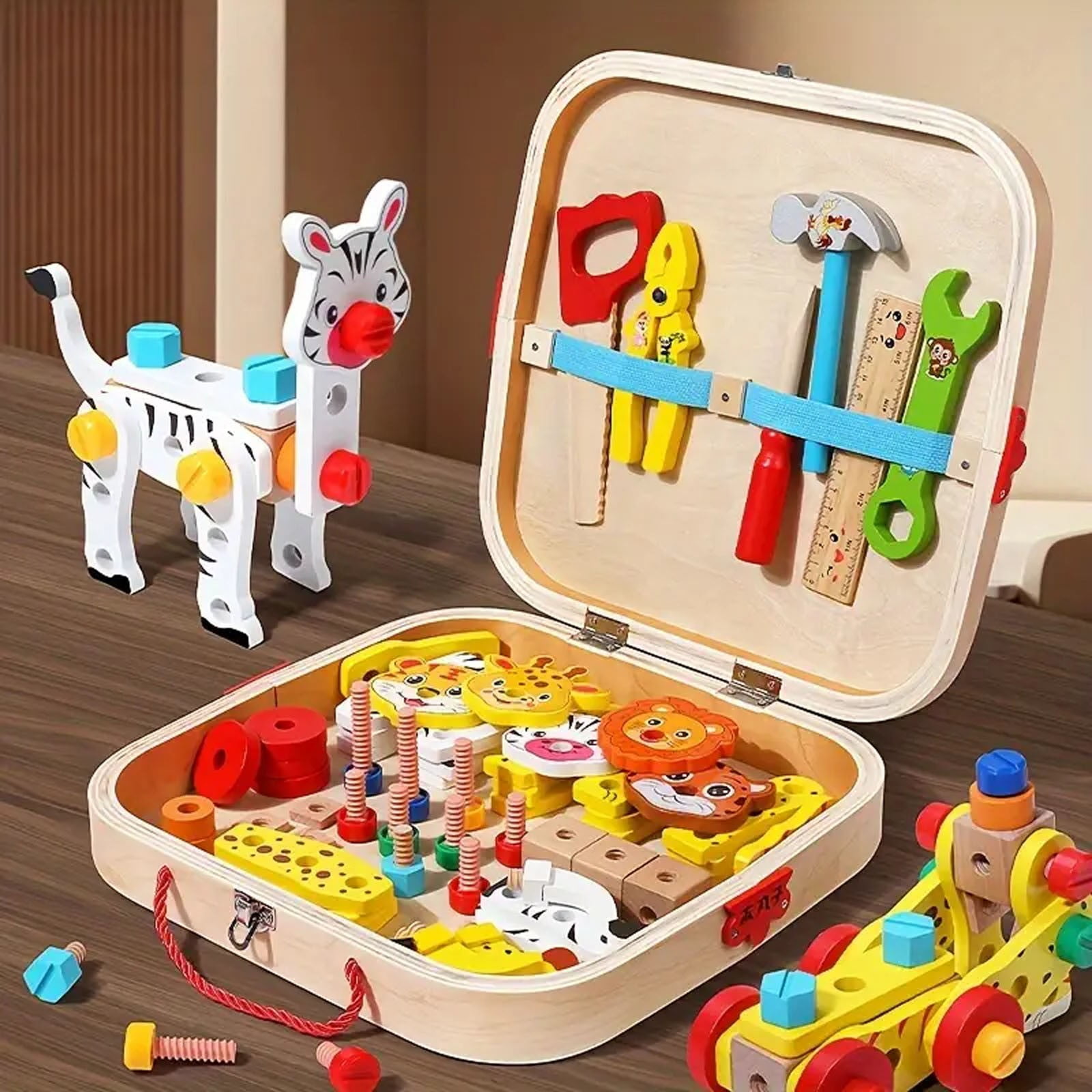 Melissa & Doug – Chaussure à Lacer En Bois – Jouet D’Apprentissage – Motricité Fine Et Autonomie – Cadeau Fille/Garçon – Dès 3 Ans
