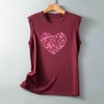 thumbnail image 4 of zanvin T-Shirts de Sensibilisation au Cancer du Sein pour Femmes – Mode Décontractée Femmes Sans Manches Imprimé Col Rond Blouses Hauts T-Shirt, 4 of 5