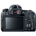 thumbnail image 4 of Canon EOS 77D DSLR Camera with 18-135mm is USM Lens + UV FLD CPL Filter Kit + 4 PC Macro Kit + Wide Angle & Telephoto Lens + Camera Case + Tripod + Card Reader - Intl Model, 4 of 5