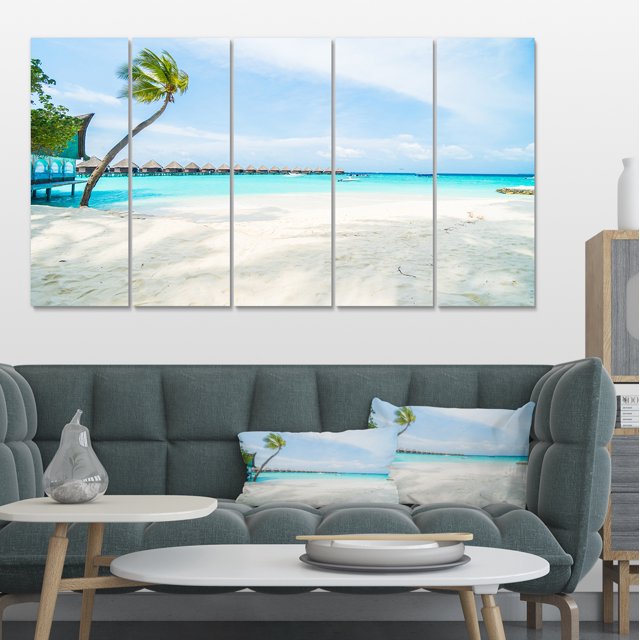 Tropical Maldives Island - Seascape Canvas Art Print