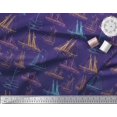 thumbnail image 2 of Soimoi Rayon Fabric Ship Ocean Printed Craft Fabric by The Yard 56 Inch Wide, 2 of 3
