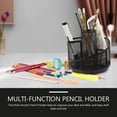 thumbnail image 3 of FESTFENDS Multi Function Desk Pen Holder Black Iron Rotating Pencil Organizer for Office, 3 of 8