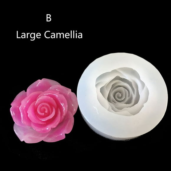 EIGTHTAIL Moules en Silicone pour Fleurs DIY Résine Camélia Pivoine Marguerite Lotus Fabrication de Bijoux