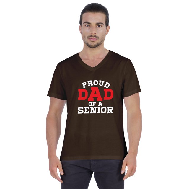 Inkmeso Mens Gradution Tee Shirt Proud Dad Of A Senior€ Graphic Print Tshirt For Daddy Gift