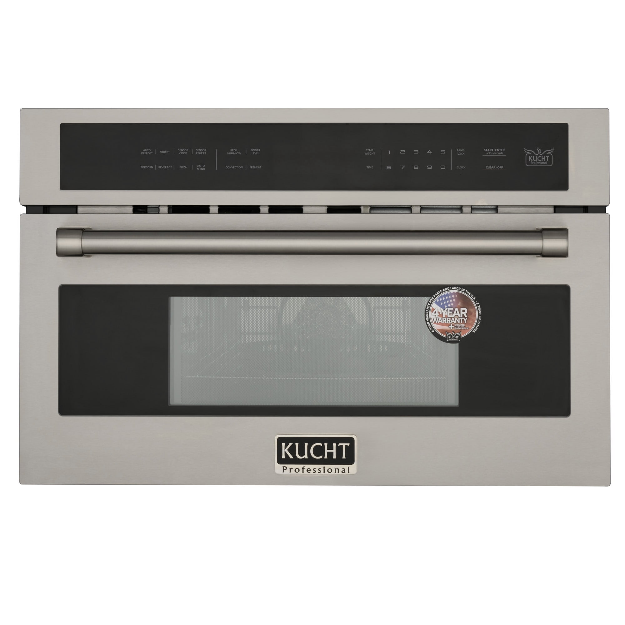 Kucht Professional 1.6 cu ft Built-in Air Fryer and Convection Microwave in Stainless Steel