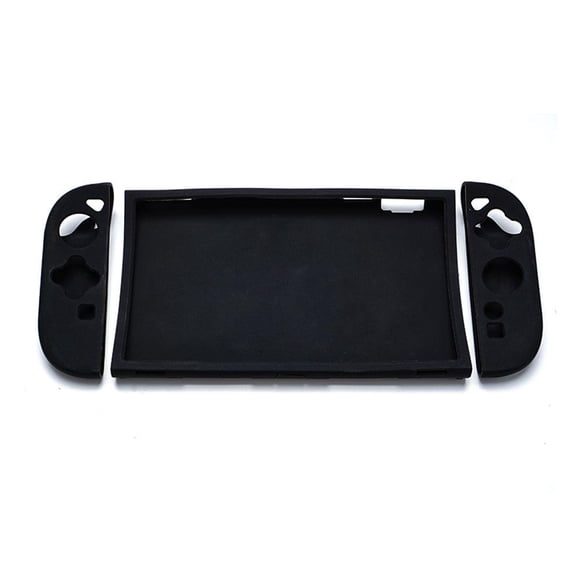 SharkTRUE Silicone Protective Case for Nintendo Switch 2, Split Shell with Grip, Shock Absorption, Anti-Scratch, Black