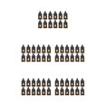 thumbnail image 1 of Baohd 2pack/lot Small Lanterns Decorative Cozy Atmosphere In Any Space Christmas Centerpieces For Tables Black Lanterns How black-12PCS 5Set, 1 of 6