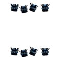 thumbnail image 3 of Wweixi 4pcs ABS Easy Installation Crowns Valve Caps Delicate And Fashionable Appearance Swing Thread black blue 2Set, 3 of 6