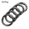 thumbnail image 3 of Unique Bargains Black Zinc Alloy Spring Gate O Ring Snap Clip Buckle (10 Pack), 3 of 5