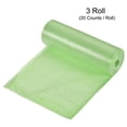 thumbnail image 3 of Unique Bargains Sacs à Déchets Petits 2-4 Gallons Doublures de Corbeille à Déchets Verts, 60 Unités / 3 Rouleaux, 3 of 5
