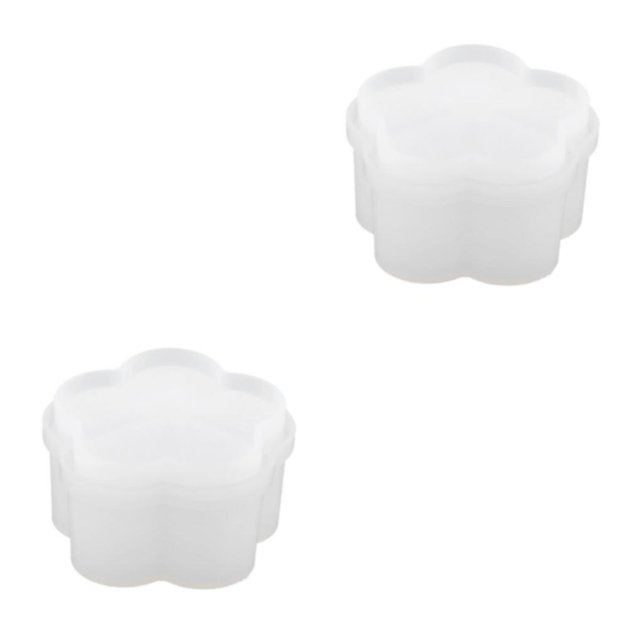 Youkk Durable Box Resin Mold Mould Flower Molds DIY -Shape Cake Plum Flower 2Set