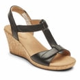 thumbnail image 1 of Rockport Femmes BRIAH T-Strap Noir à Talon Compensé, 1 of 3