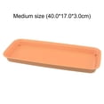 thumbnail image 1 of Indoor Outdoor Flower Pot Plant Saucer Drip Trays Resin Rectangle Plate, 1 of 8
