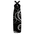 thumbnail image 5 of SMihono Summer Boho Maxi Dress pour les Femmes Plus Size Femmes Summer Design Décontracté Dress Graduel Sans Manches Cou Suspendu V-Cou Long Dress Plage Balance Soleil Robe, 5 of 5