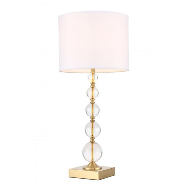 Elégant Decor TL3027BR Erte 1 Lampe de Table en Laiton Léger