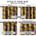 thumbnail image 3 of Vargottam 84 Inch Rod Pocket/Back Tab Cotton Curtains for Windows and Door- Light Filtering Cotton- Light Filtering Drapes For Door- Set of 2 Panels, 52"x84"- Monochrome Floral Design (Yellow), 3 of 8