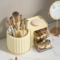 thumbnail image 4 of Dvkptbk Makeup Storage Rotating Makeup Organizer Countertop-Large Cosmetic Organizer Countertop-Bathroom Cosmetic Storage with Brush- Vanity Make up Organizer Caddy Storage & Organization, 4 of 7