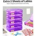 thumbnail image 2 of Uiz Merueh Clearance Pencil Case for Kids Large Capacity Clear Pencil Case, 1 Pack Hard Pencil Case, Clear Crayon Box with Snap-tight Lid Stackable Design, Plastic Storage Box for Office Supplies, 2 of 7