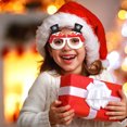 thumbnail image 2 of PVCS 2022 Christmas Glasses Frame Cartoon Stereo Glasses Party Props - Snowman, 2 of 5