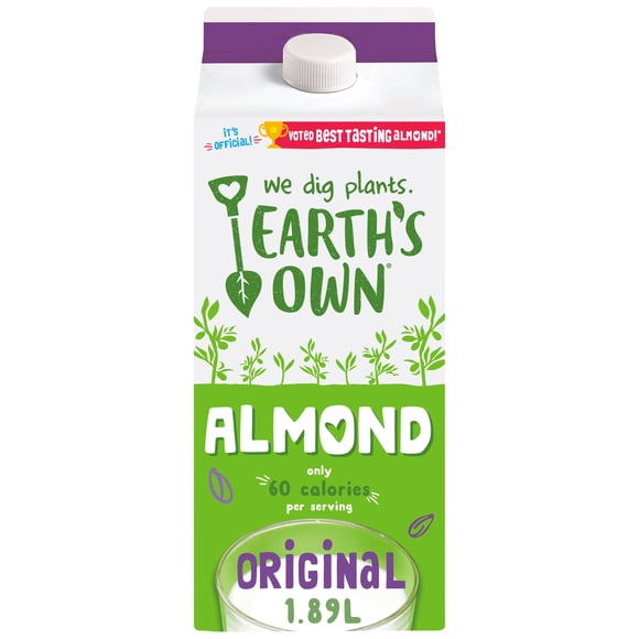 Earth's Own Original Almond Milk Alternative, 1.89L