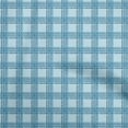 thumbnail image 1 of oneOone Viscose Chiffon Light Blue Fabric Check Sewing Material Print Fabric By The Yard 42 Inch Wide, 1 of 4