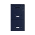 thumbnail image 3 of 18" Deep 3 Drawer Metal Organizer File Cabinet with Pencil Drawer, Navy, 3 of 4