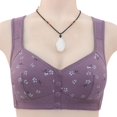 thumbnail image 4 of Women's Sexy Lace Front - Button Underwire Bra - Adjustable Shoulder Strap, Shaping Cup, Comfortable, Plus - Size Options, Hand Wash, 4 of 5