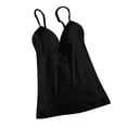 thumbnail image 2 of Camisole à Bretelles Spaghetti pour Femme, Douce, Respirante, Taille g, Noir, G, 2 of 8