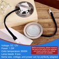 thumbnail image 3 of 2pcs Range Hood Light Bulbs Stainless Steel Range Hood LED Light Replacement Recessed Kitchen Range Hood Light Bulb DC 12V Range Hood Light for Kitchen, 3 of 5