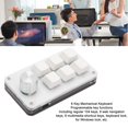 thumbnail image 3 of Programmable Keyboard, One Handed Mechanical Keyboard Convenient Durable  for PC Computer White, 3 of 7