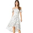 thumbnail image 2 of INSPIRE CHIC Women's Spaghatti Straps Ruffled a-Line Midi Floral Dress, 2 of 6