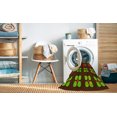 thumbnail image 2 of Ahgly Company Machine Washable Indoor Rectangle Transitional Dark Yellow Green Area Rugs, 6' x 9', 2 of 7