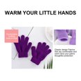 thumbnail image 4 of Meitianfacai Winter Warm Solid Color Knitted Kids Gloves Split Finger Gloves, 4 of 9