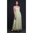 thumbnail image 3 of Bimba Robe Longue Maxi à Corsage Smocké pour Femmes à Imprimé d'Oiseau Pêcheur King - Grande, 3 of 7