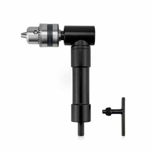 Mistaha 90 Adaptateur d'extension de perceuse à angle droit de degré avec glissière sans clé - Accessoire de forage sans fil pour espaces serrés