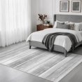 thumbnail image 2 of Premium Modern Abstract Rug - Stain Resistant Non-Slip Area Rug for Living Room Bedroom Dining Room Office Carpet - Grey 5x7, 2 of 8
