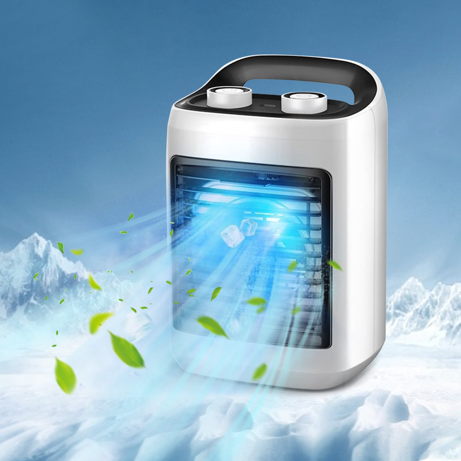 Dvkptbk Air Conditioner Large Wind Usb Mini Refrigeration Conditioning Small Chiller for Home Office Outdoor Humidification Refrigeration and Silent Conditioning Fan Home Essentials