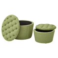 thumbnail image 4 of Office Star OSP Accents Upholstered Nesting Ottoman in Milford Grass, 4 of 5